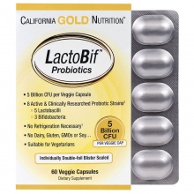   California Gold Nutrition  LactoBif 5   60 
