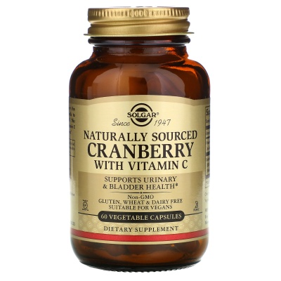  Solgar Natural Cranberry with Vitamin C 60 